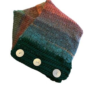 Multicolor Knit  neck scarf